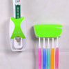 סקוויזר אוטומטי למברשת שיניים+מחזיק 5 מברשות שיניים משפחתי