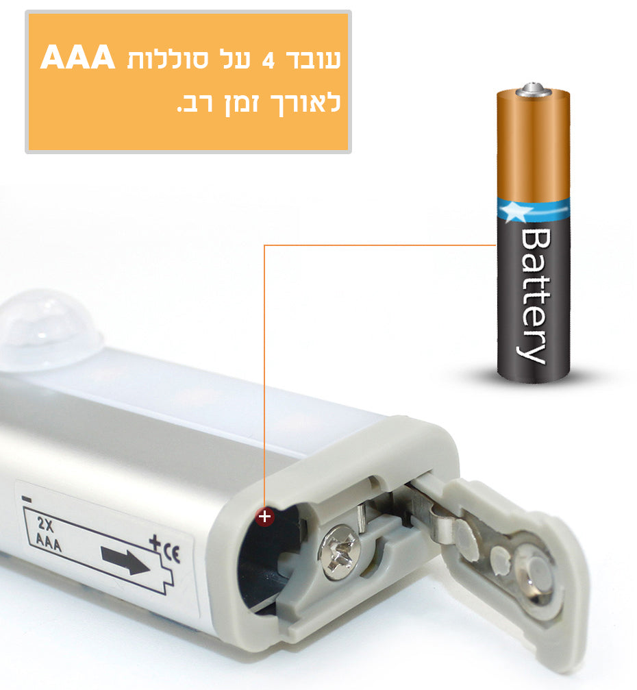 מנורת לד ניידת מופעלת תנועה - SiliCoverstore