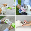 בקבוק קערת מים ניידת לכלב + מיכל אוכל - מושלם לטיולים