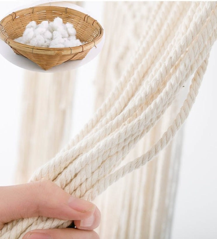 מתלי מקרמה עשויים 100% כותנה בעבודת יד לקישוט הבית והגינה