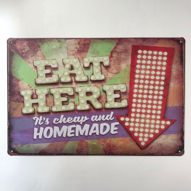 שלטי ברזל משעשעים לבית, לגינה ולמשרד