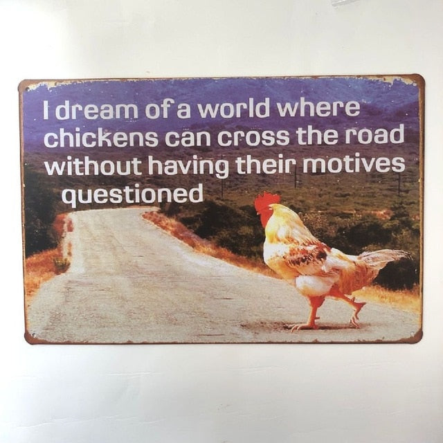 שלטי ברזל משעשעים לבית, לגינה ולמשרד