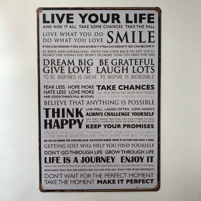 שלטי ברזל משעשעים לבית, לגינה ולמשרד