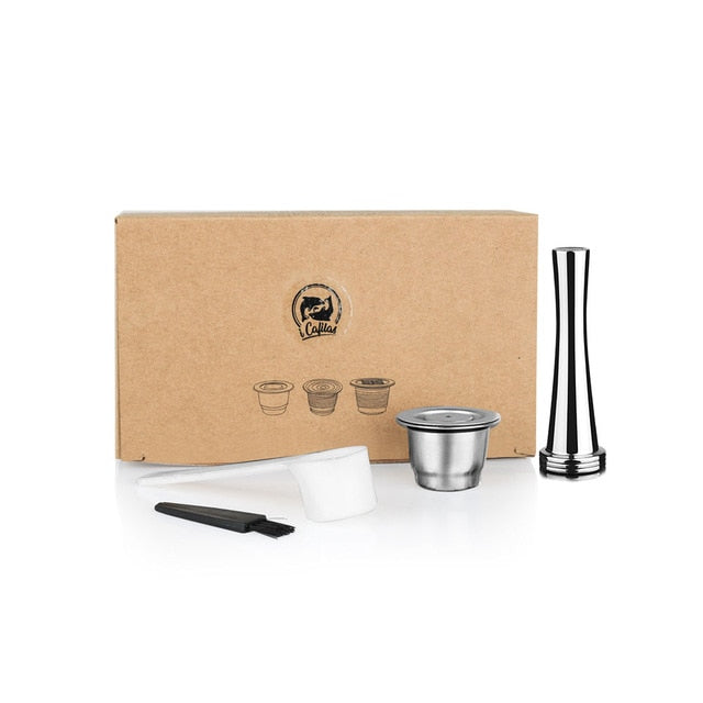 ערכת קפסולות קפה רב פעמיות-נספרסו