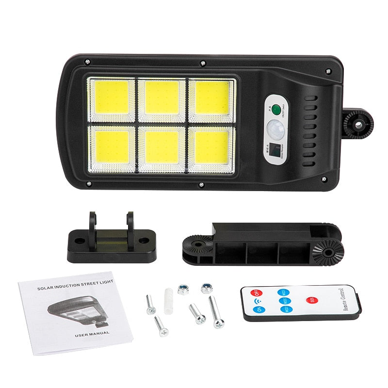 תאורת רחוב סולארית עם חיישן תנועה-120 וואט